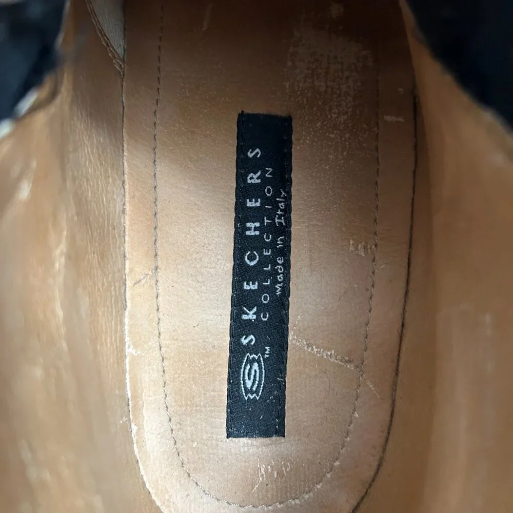 Skechers Leather Vintage Boot with Buckle - Made in Italy - Picture 8 of 13